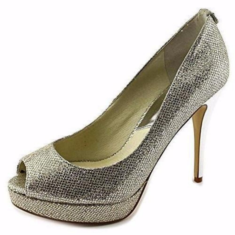 Michael Kors York Platform Pumps Glitter